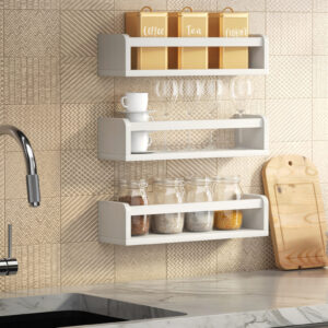 Homey Panda kitchen shelves and spice rack