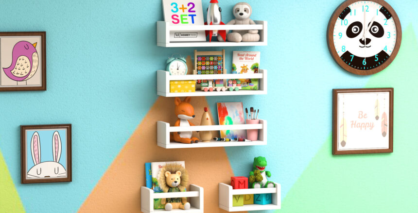 DIY nursery Book shelves